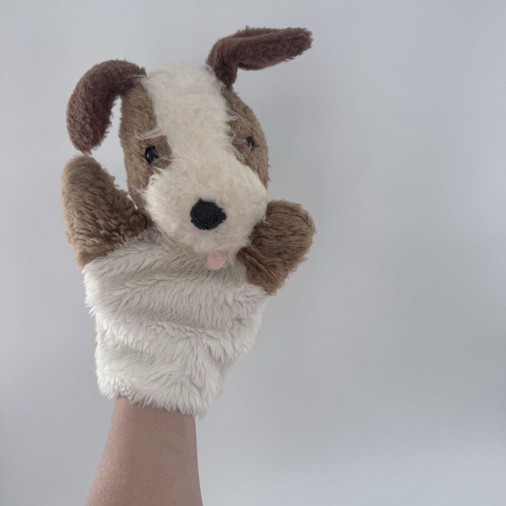 Vintage 70s? Animal Fair Dog Stuffed Plush Hand Puppet Toy Collectible